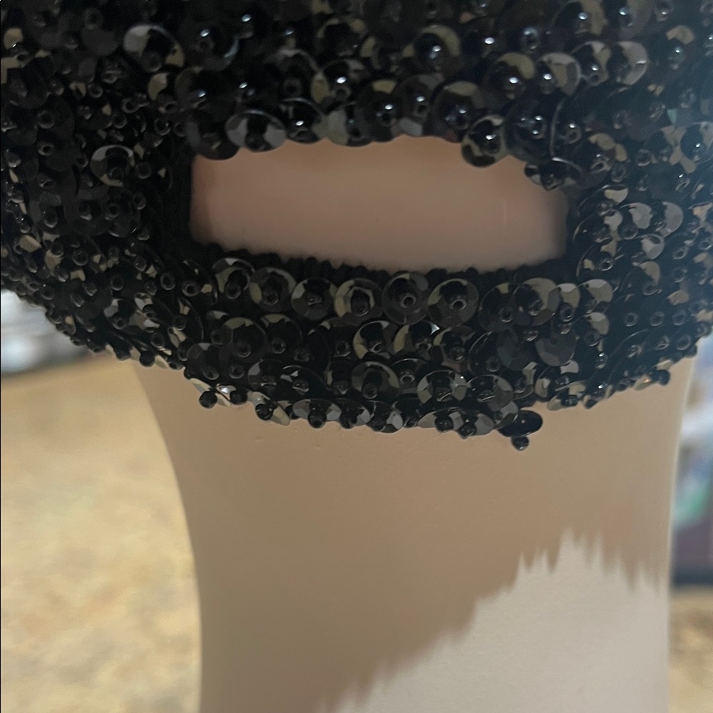 Source Unknown Black Sequin Hat - image 4